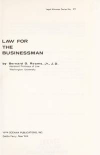 Legal Almanac Series No. 29, Law for  the Businessman