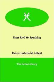 Ester Ried Yet Speaking By Pansy - 