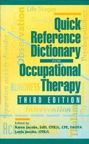Quick Reference Dictionary for Occupational Therapy