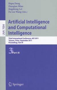 Artificial Intelligence and Computational Intelligence: Second International Conference, AICI...