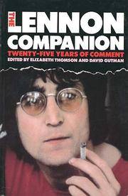 image of THE LENNON COMPANION Twenty-five Years of Comment