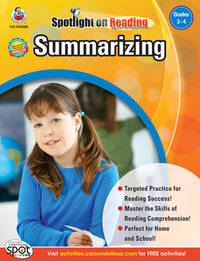 Carson Dellosa Summarizing Reading Comprehension 3rd Grade and 4th Grade Workbook, Passages and...