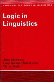 Logic in Linguistics