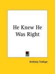 cover of He Knew He Was Right