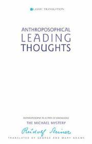 image of Anthroposophical Leading Thoughts: Anthroposophy as a Path of Knowledge: The Michael Mystery (CW 26)