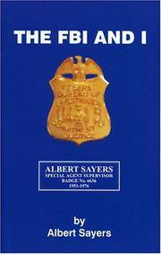 The FBI and I de Albert Sayers - 2001-04