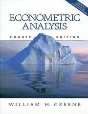 image of Econometric Analysis (4th Edition) (iceberg)