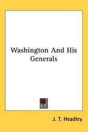 cover of Washington And His Generals