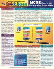 REA Quick Access McSe Networking Essentials Exam 70-058 (Quick Access Computer Reference Charts)