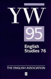image of The Years Work in English Studies: 1995 v. 76