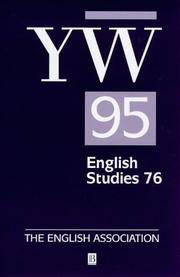 The Year's Work in English Studies Volume 76: Yw 1995