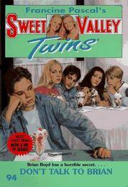 Don't Talk to Brian (Sweet Valley Twins)