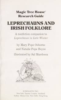 LEPRECHAUNS AND IRISH FOLKLORE (MAGIC TREE HOUSE RESEARCH GUIDE, NO 21) de Natalie Pope Osborne Mary Pope; Boyce