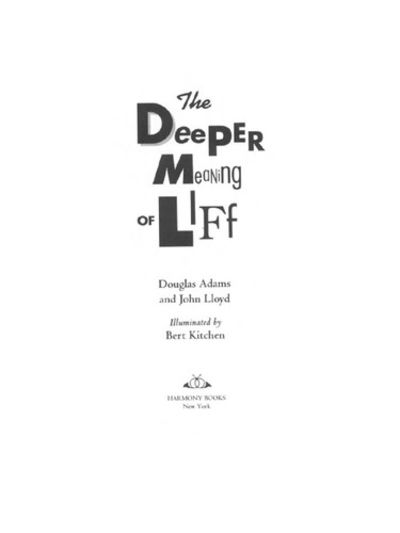 Deeper Meaning of Liff.