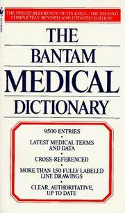 The Bantam Medical Dictionary de Laurence Urdang - 1982-10-01