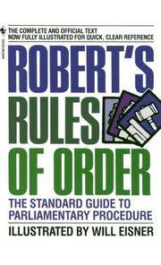 image of Robert's Rules of Order: The Standard Guide to Parliamentary Procedure