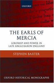 cover of The Earls of Mercia: Lordship and Power in Late Anglo-saxon England
