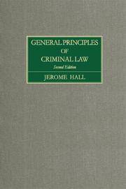 General Principles of Criminal Law. Second Edition