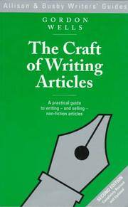 cover of The Craft of Writing Articles (Allison & Busby Writers' Guides)