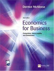 Economics For Business: Competition, Macro-stability & Globalisation