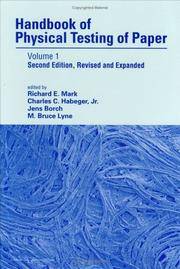 HANDBOOK OF PHYSICAL TESTING OF PAPER VOL.1