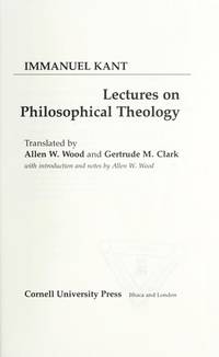 Lectures on Philosophical Theology