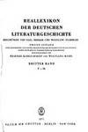 P - Sk (Reallexikon Der Deutschen Literaturgeschichte, Vol. 3)