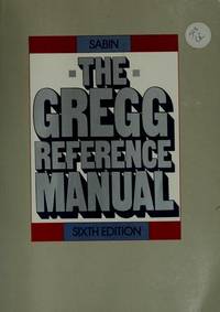 Gregg Reference Manual by SABIN - 1985