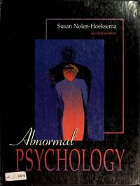 ABNORMAL PSYCHOLOGY de Susan Nolen-hoeksema - 2000