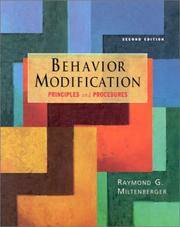 Behavior Modification : Principles and Procedures