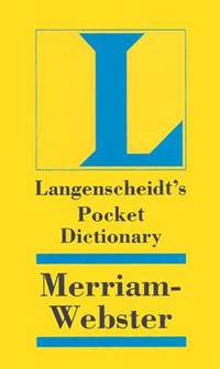 Langenscheidt Pocket Merriam-Webster English Dictionary by