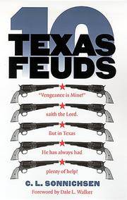 cover of Ten Texas Feuds (Historians of the Frontier and American West)
