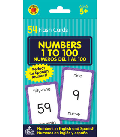 BIBLIO | Numbers 1 to 100/numeros Del 1 Al 100: Flash Cards by School ...