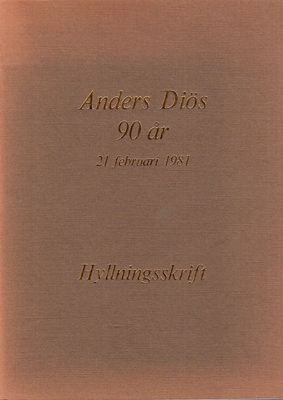 Anders Diös 90 år. 21 februari 1981.…
