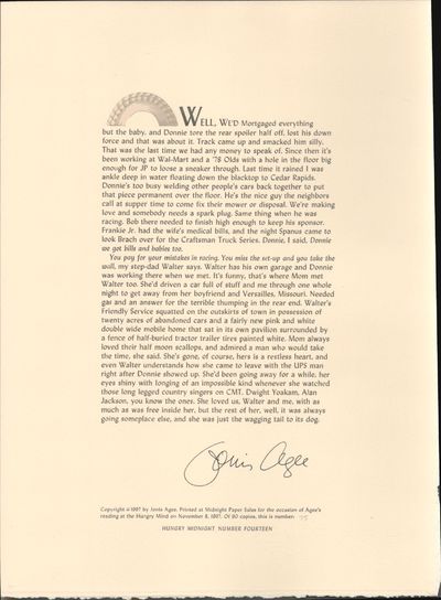 Well, We'd Mortgaged everything but the baby... (broadside)