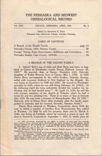 The Nebraska and Midwest Genealogical Record Vol. XXII, No. 2, April 1944