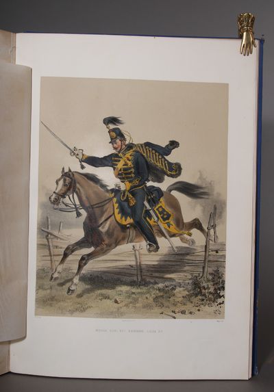 Svenska och norska Arméerna samt flottorna i deras nuvarande uniformering; utförde under H. M. konungens höga beskydd af Fr. v. Dardel. Med en text innefattande hvarje Regementes historik m.m., utarbetad under ledningen af H.K.H. Prins Oskar Fredrik. (photo 2)
