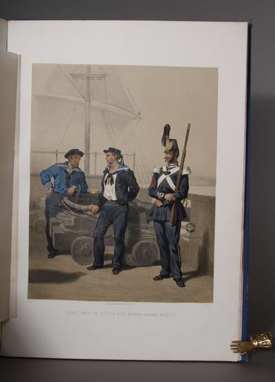 Svenska och norska Arméerna samt flottorna i deras nuvarande uniformering; utförde under H. M. konungens höga beskydd af Fr. v. Dardel. Med en text innefattande hvarje Regementes historik m.m., utarbetad under ledningen af H.K.H. Prins Oskar Fredrik. (photo 4)