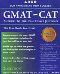 GMAT-CAT Answers to the Real Essay Questions