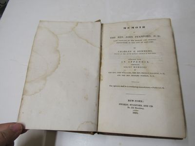 Memoir of The Rev. John Stanford, D.D. Late Chaplain of the Humane and Criminal Institutions of the City Of New York