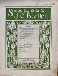 A DREAM (SONGS BY J.C. BARTLETT) - PIANO & VOCAL by J.C. BARTLETT - 1895-01-01 - from Epilonian Books (SKU: 20191227001)