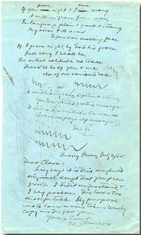 [Autograph Manuscript, Signed (&quot;M.T.&quot;), Incorporating an Autograph Note, Signed] by Clemens, Samuel L - 2 July 1895.