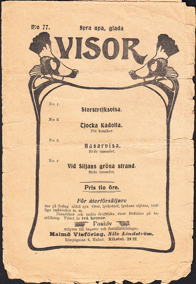 Fyra nya, glada visor. N:o 1. Storstrejksvisa.…