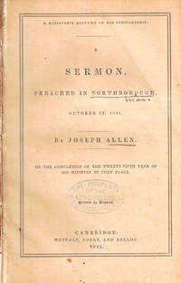 A Minister's Account of His Stewardship: A Sermon Preached in Northborough, October 31, 1841 on the Completion of the Twenty-Fifth Year of His Ministry in That Place