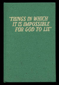 Things In Which It Is Impossible For God to Lie by Watch Tower Bible & Tract Society - 1965