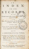 An Index to the Records With Directions to the Several Places where..