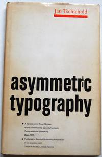 Asymmetric Typography [Hardcover] Tschichold, Jan; McLean, Ruari (Translator)