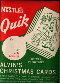 Nestle&#039;s Quik Alvin and the Chipmunks Christmas Card Set by Set of 4 cards with 4 envelopes