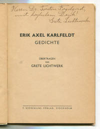 Gedichte. Übertragen von Grete Lichtwerk.