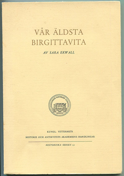 Vår äldsta Birgittavita och dennas viktigaste…